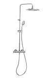 Grifería de ducha - Conjunto termostático gran ducha con columna telescópica BLAUTHERM - RAMON SOLER