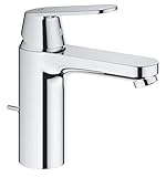 Grohe Eurosmart Cosmopolitan - Grifo de lavabo 1/2', tamaño M, con vaciador automático (Ref. 23325000)