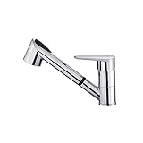 Teka MTP 978 - Grifo de Cocina Monomando, Caño Bajo Fundido Giratorio, Maneral Extraíble de 2 Funciones Normal & Ducha, Aireador Anticalcáreo, Color Cromo