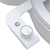 DUMALD- Bidet portatil para WC - accesorio bidet para inodoro - inodoro con chorro de agua. No eléctrico, doble boquilla. Váter japonés bidé. Presión ajustable, fácil instalar & extra-fino