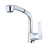 Grifo De Cocina Teka Monomando Mt Ext Color Cromo Ref 4093802 Caño Alto Extraible Y Giratorio