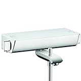 Hansgrohe 13141400 Ecostat Select termostato de bañera, visto, blanco/cromo