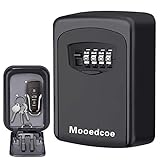 Mooedcoe Caja Fuerte Llaves Caja de Seguridad Llaves con 4 Numeros de Códigos para Guardar Las Llaves en Pared o Mirilla