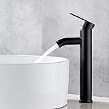 Grifo de baño, grifo retro negro de plataforma alta, lavabo del baño es antioxidante, antidesgaste, adecuado para grifos con un diámetro interior de 32 mm a 42 mm