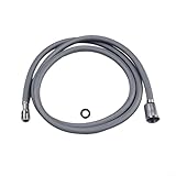 Manguera de repuesto para grifo de cocina extraíble, tubo gris extensible de 59 pulgadas