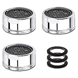 Aireador Grifo Cocina M218, 3 piezas Aireador Filtro Grifo Cocina con Filtros de Acero Inoxidable, Aireador de Grifo Ahorrador de Agua(Rosca Macho de 18mm)