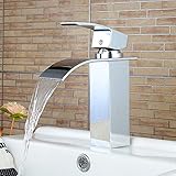 Grifos Lavabos Grifo Lavabo Moderno Del Fregadero Baño - Caliente Y Frío De Latón Cromado De Una Manija Del Lavabo Del Lavabo Para El Cuarto De La Cocina A